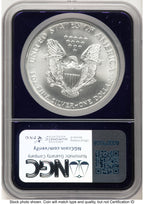 2001 Silver Eagle Purple Core NGC MS70