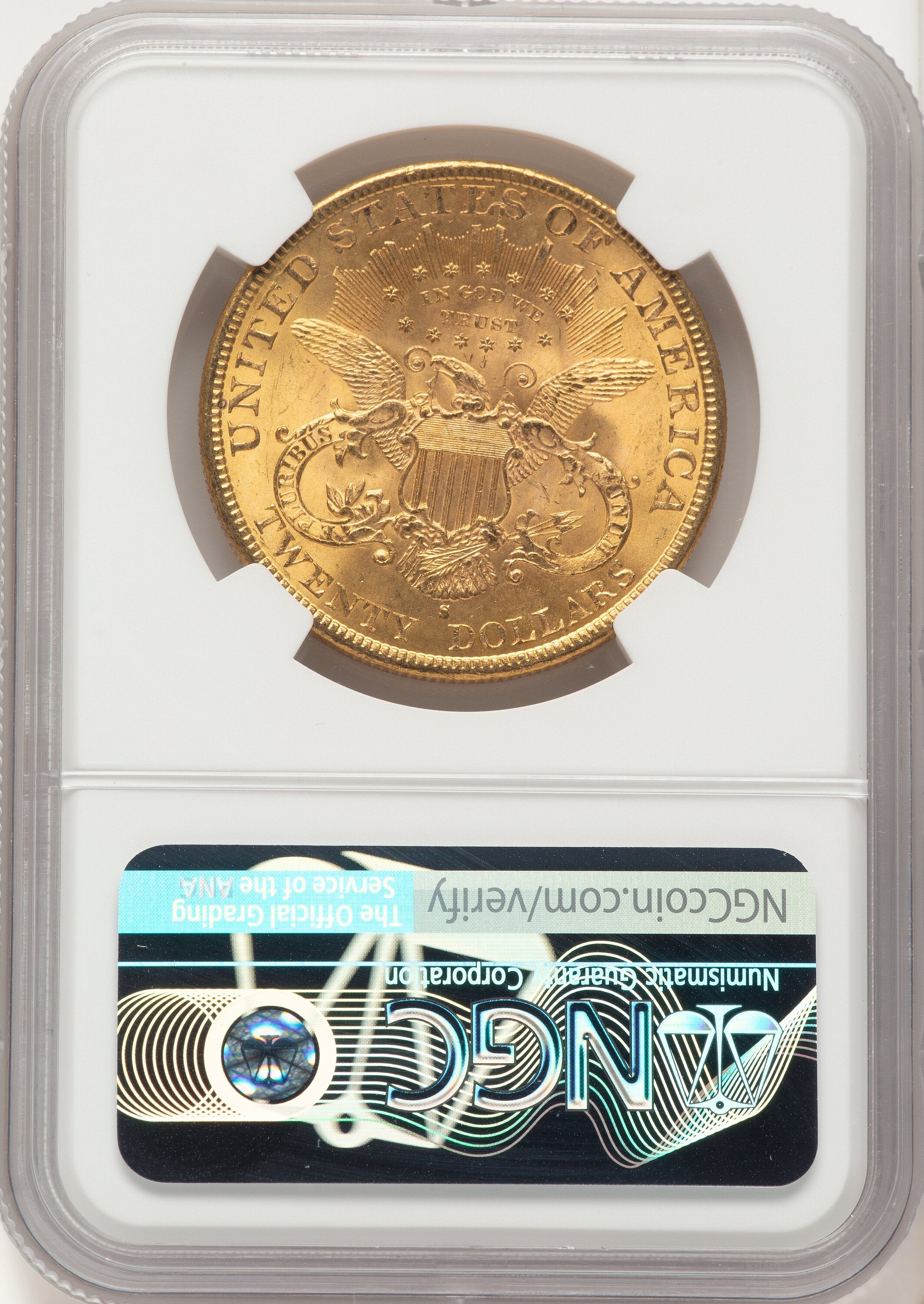 1894-S $20 CAC Liberty Double Eagle NGC MS63