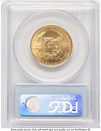 2006-W Burnished Gold Eagle 1/2 oz Blue Label PCGS MS70