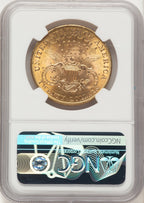 1901 $20 Brown Label Liberty Double Eagle NGC MS64