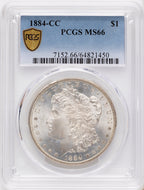 1884-CC Morgan Dollar PCGS MS66