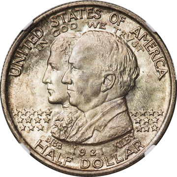 1921 50C Alabama Commemorative Silver NGC MS67