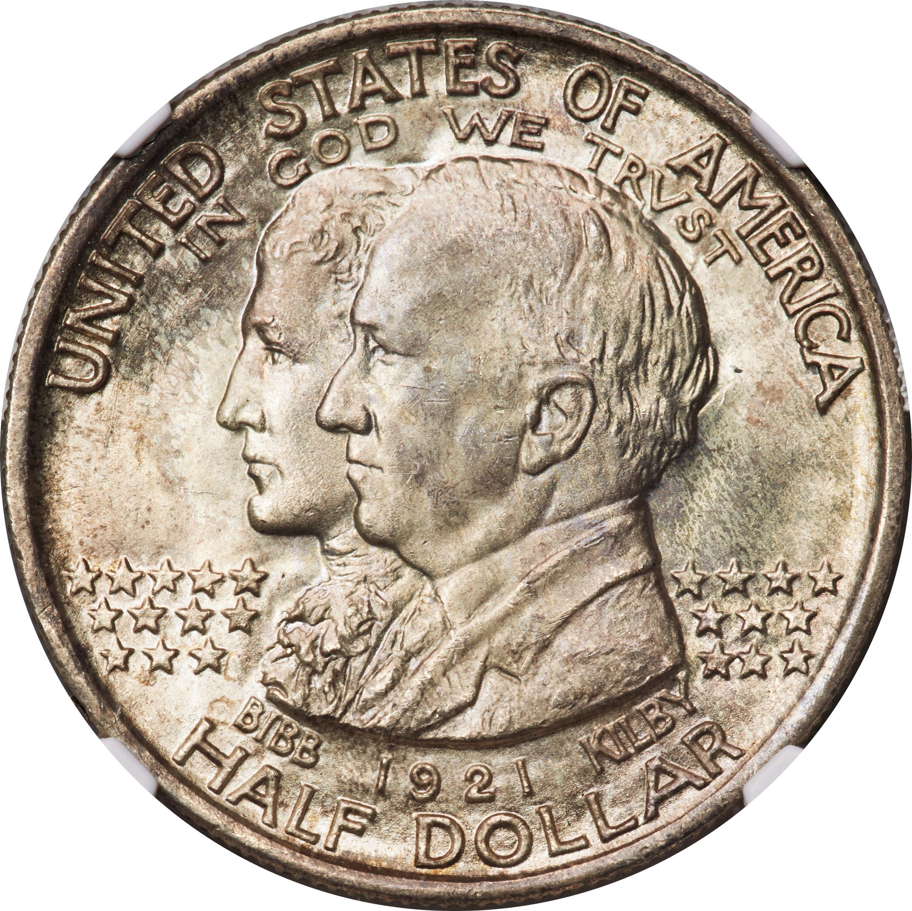 1921 50C Alabama Commemorative Silver NGC MS67