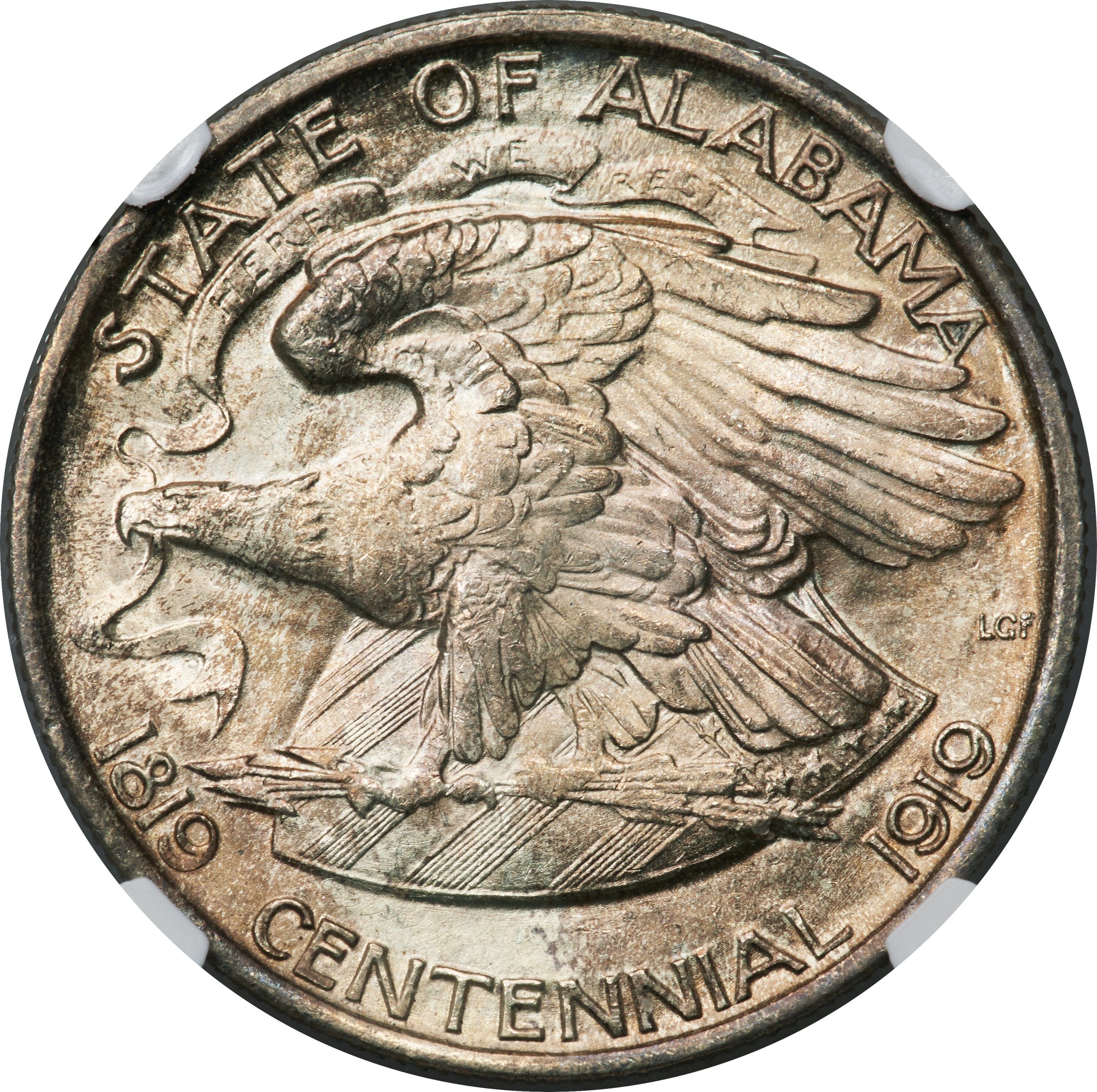 1921 50C Alabama Commemorative Silver NGC MS67