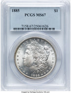 1885 Morgan Dollar PCGS MS67