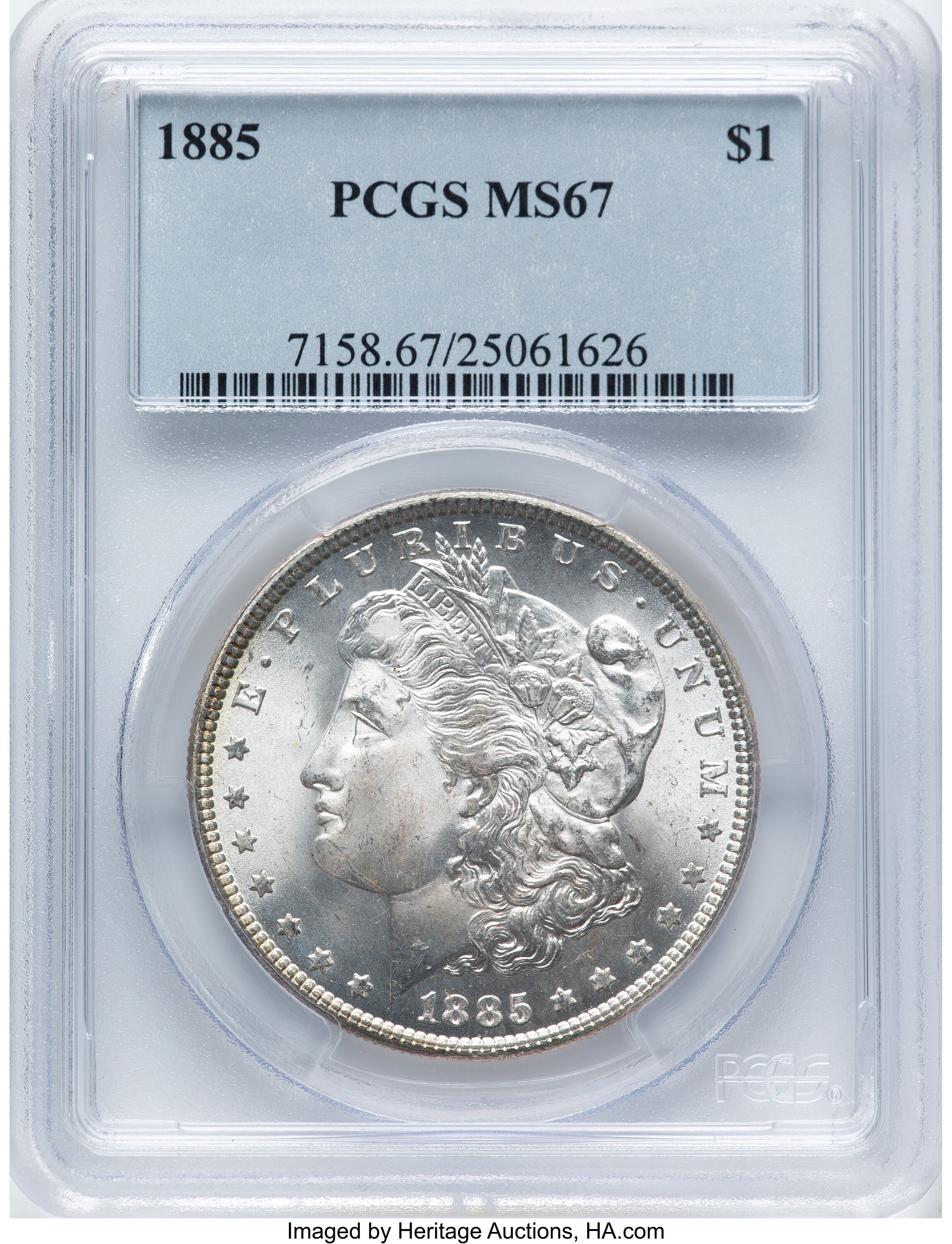 1885 Morgan Dollar PCGS MS67