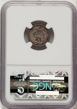 1873 10C Arrows F-102 Proof Seated Dime NGC PR66
