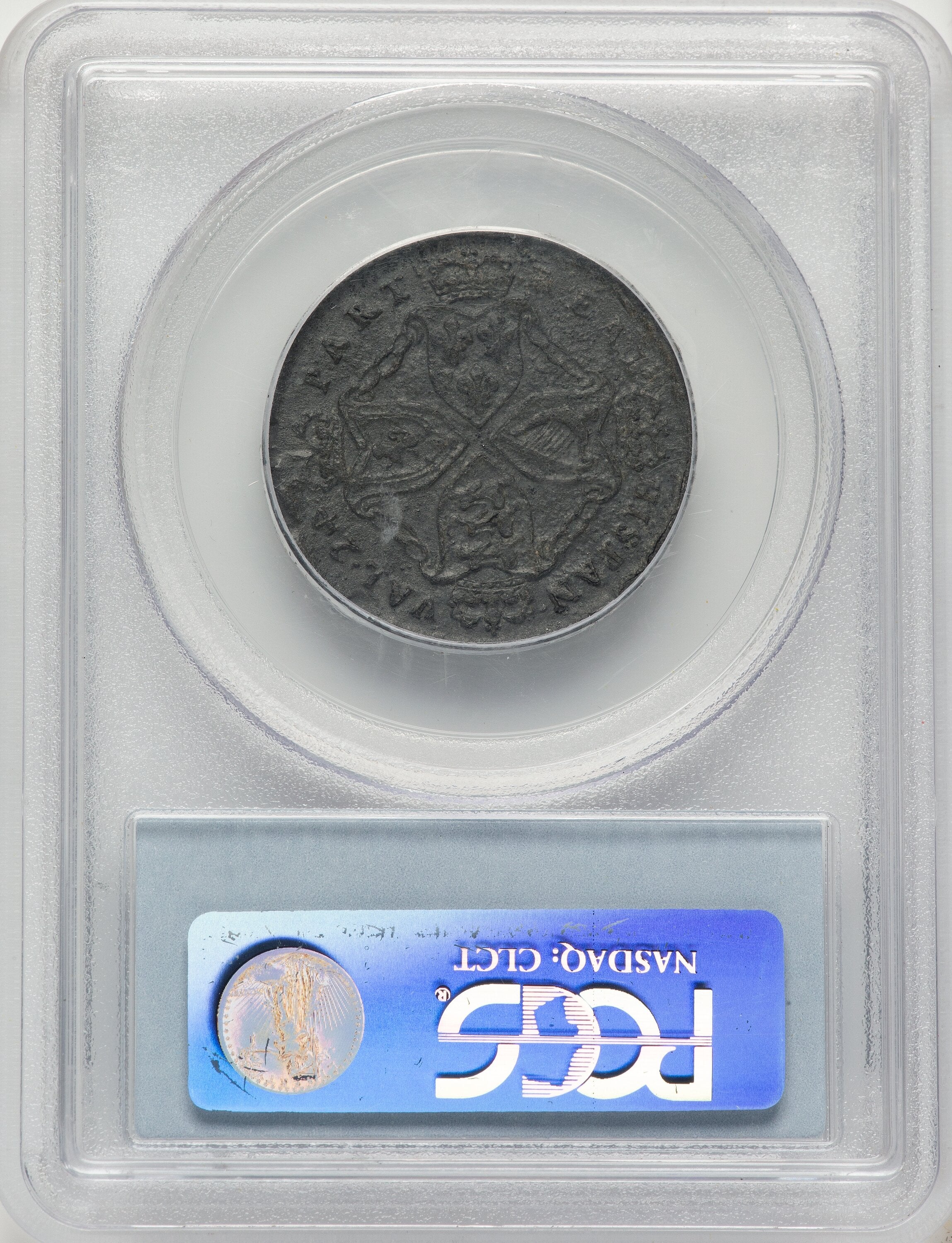 (1688) American Plantations 1/24 Part Real Sideways 4 Colonials PCGS MS60