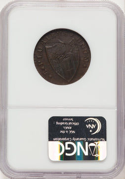 1787 New Jersey Copper Camel Head BN Colonials NGC AU58