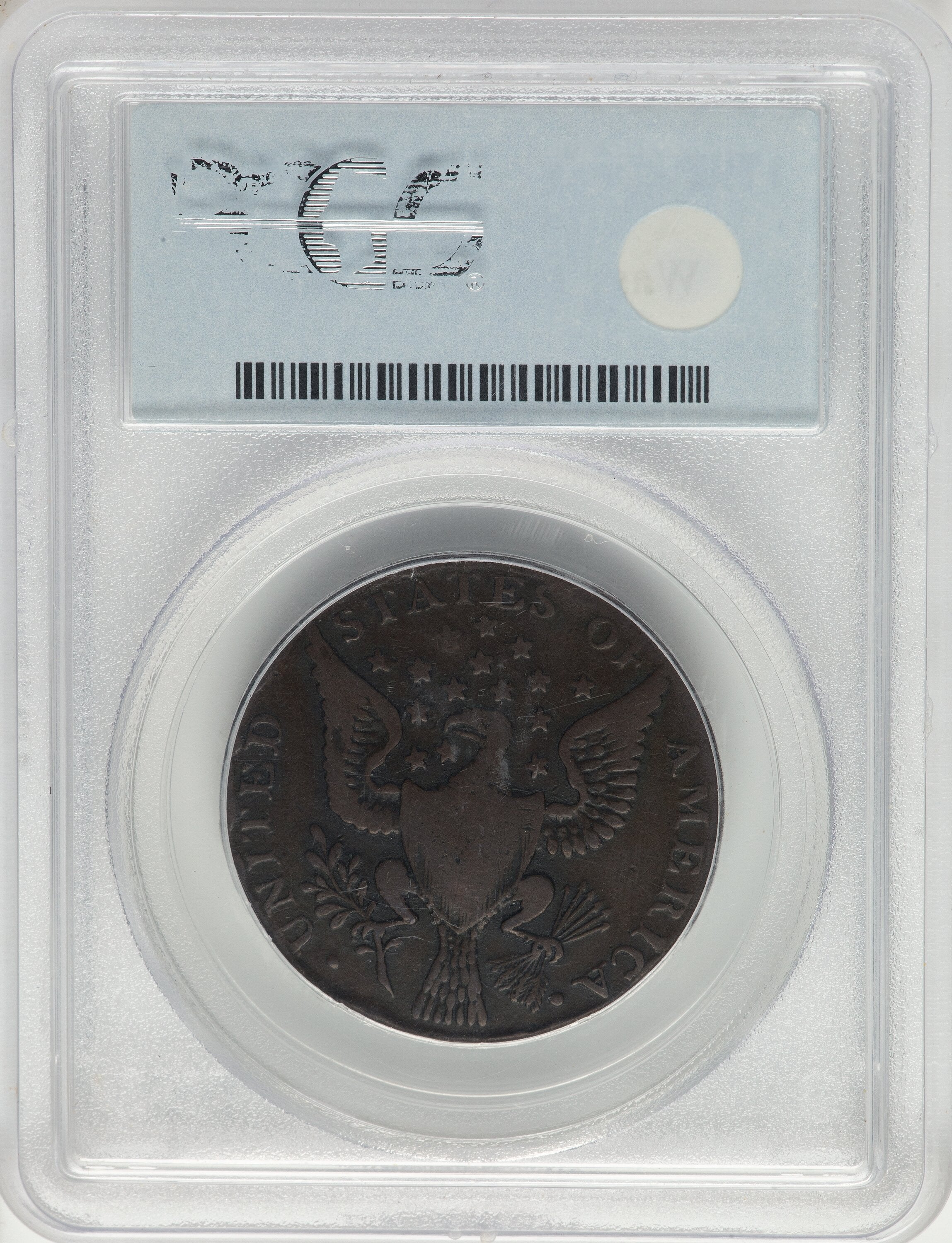 1792 Washington Getz Pattern Cent Small Eagle Copper BN Colonials PCGS F12