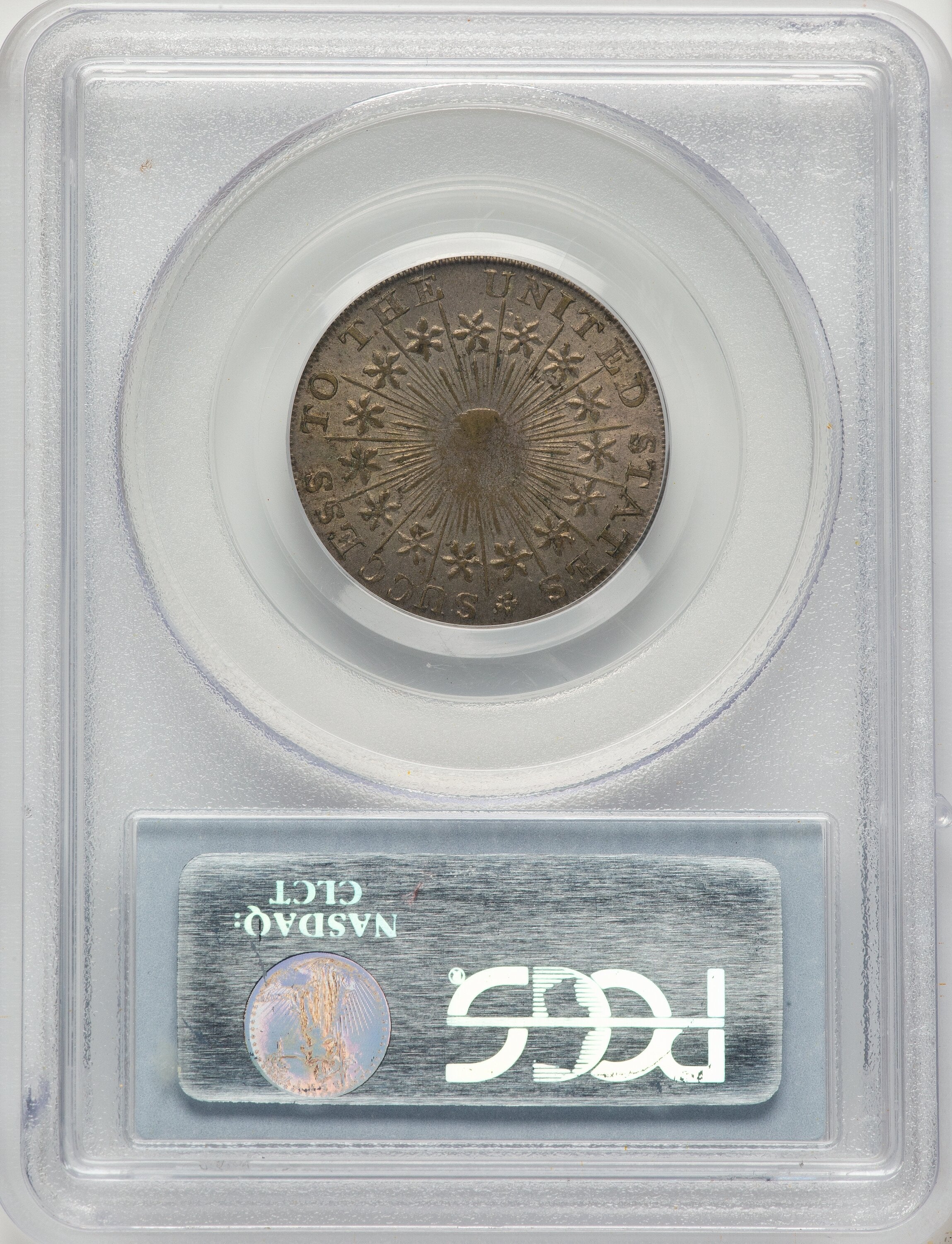 Undated Washington Success Medal Large Size Plain Edge Silvered Colonials PCGS AU58