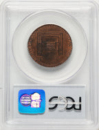 1795 Washington Grate Halfpenny Large Buttons Lettered Edge RB Colonials PCGS MS64