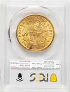 1875-CC $20 Liberty Double Eagle PCGS MS62