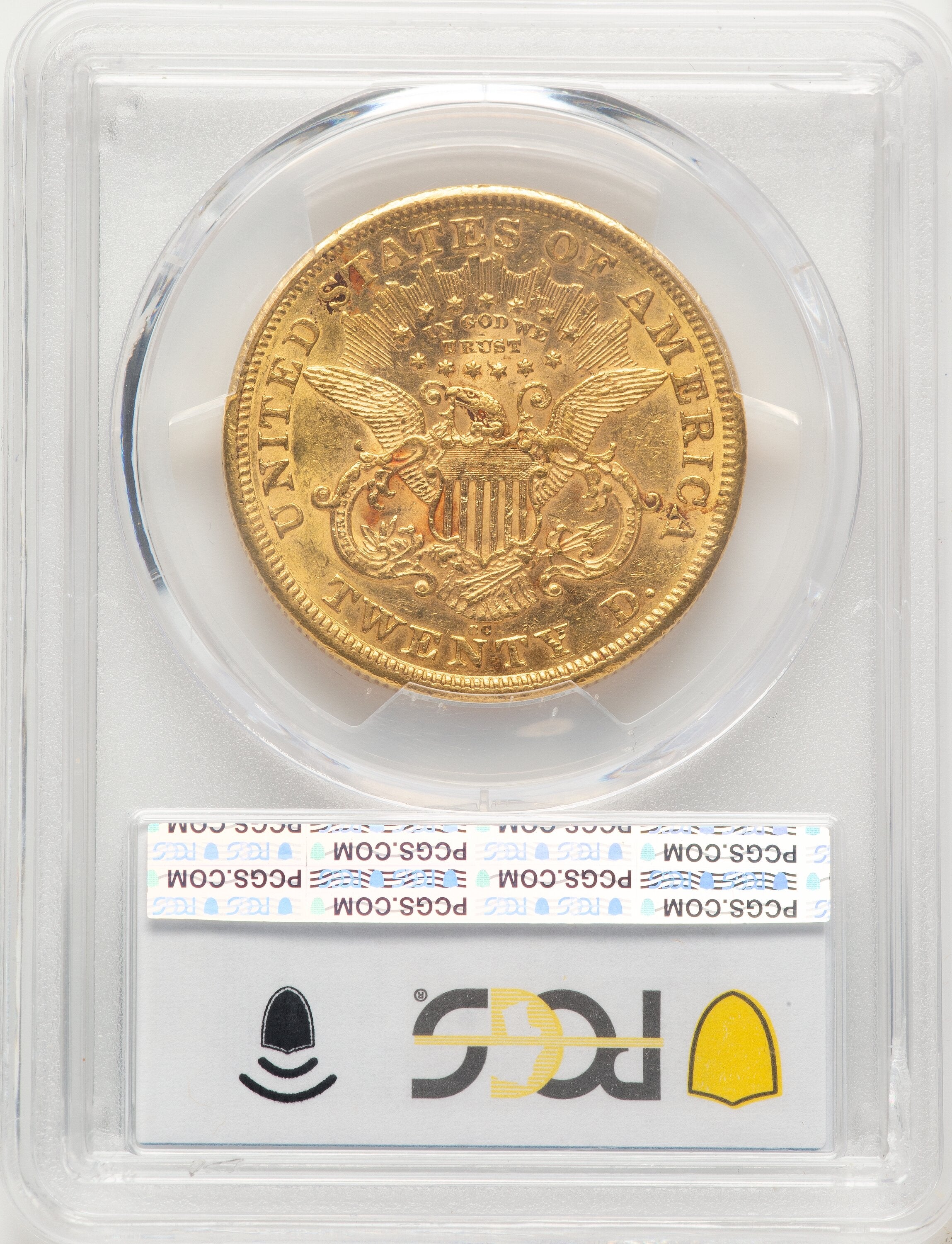 1876-CC $20 Liberty Double Eagle PCGS AU58