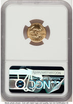 1990 Gold Eagle 1/10 oz Miley Frost NGC MS70