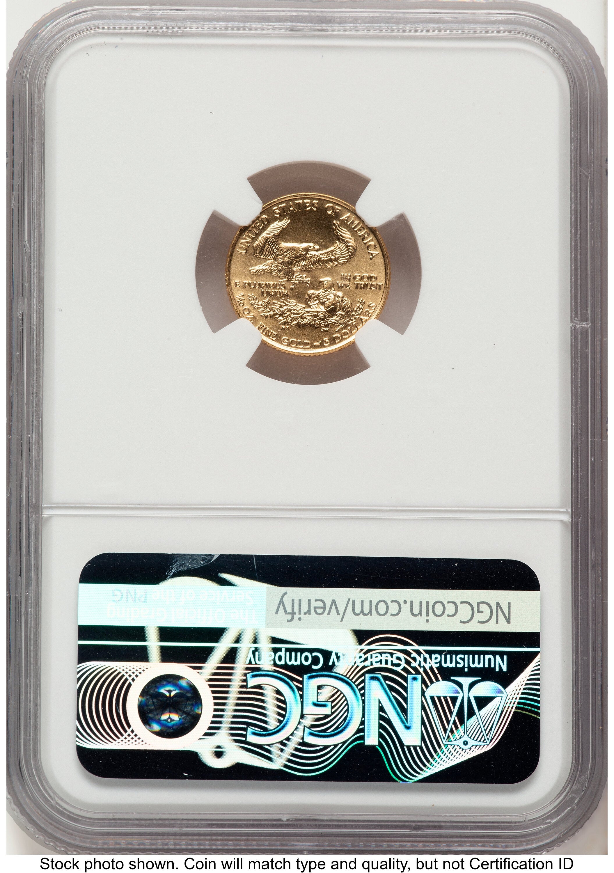 1990 Gold Eagle 1/10 oz Miley Frost NGC MS70