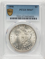 1898 Morgan Dollar PCGS MS67