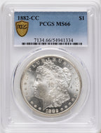 1882-CC Morgan Dollar PCGS MS66