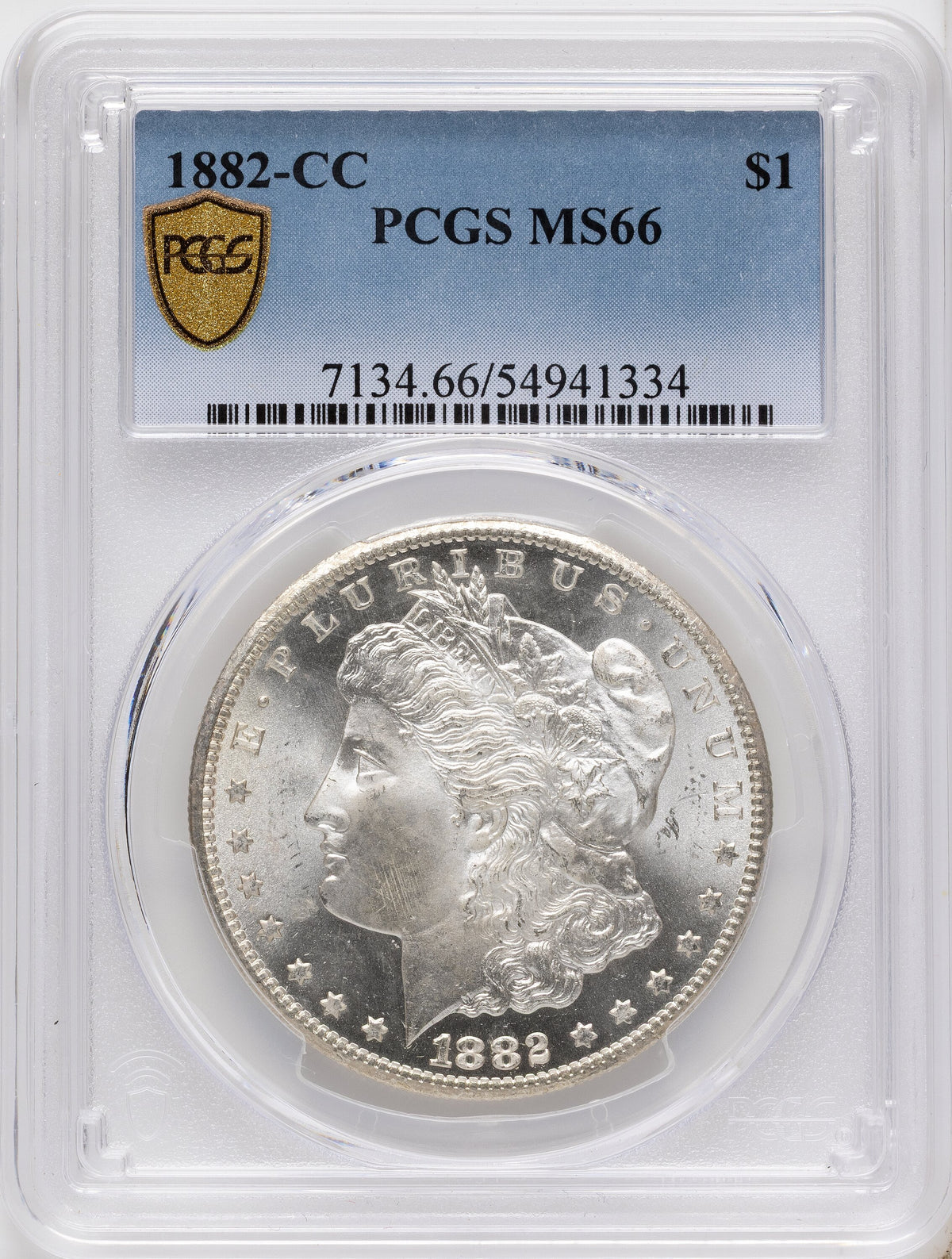 1882-CC Morgan Dollar PCGS MS66
