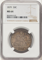 1879 50C Seated Half Dollar NGC MS64