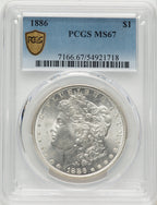 1886 Morgan Dollar PCGS MS67