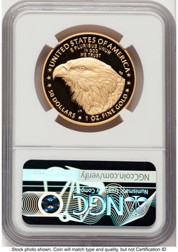 2025-W Proof Gold Eagle 1 oz ER Mike Castle NGC PF70