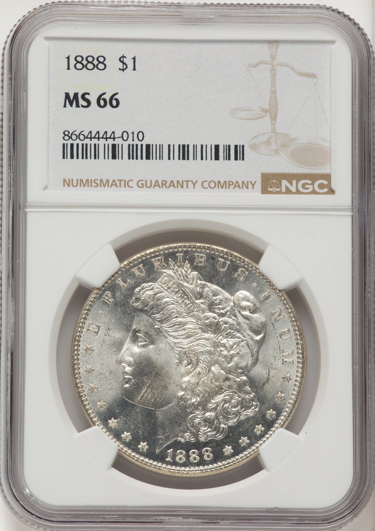 1888 Morgan Dollar NGC MS66