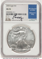 2020 Silver Eagle NGC MS70 Ed Moy