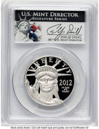 2012-W Proof Platinum Eagle 1 oz Philip Diehl PCGS PR70
