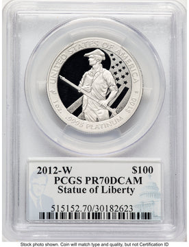 2012-W Proof Platinum Eagle 1 oz Philip Diehl PCGS PR70