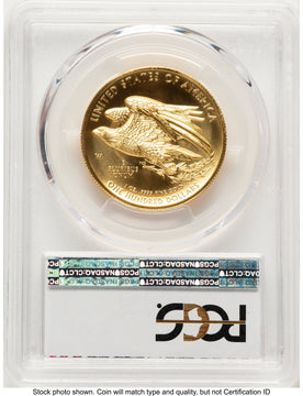 2015-W G$100 American Liberty High Relief 1.00 oz FS Bunting Flag PCGS MS70