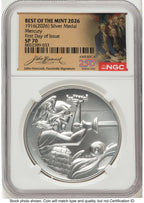 2026 2 Coin Best of the Mint 1916 Mercury Dime Gold 1/10 oz and Silver 1 oz Medal Set FDI America 250 John Hancock Label NGC MS70