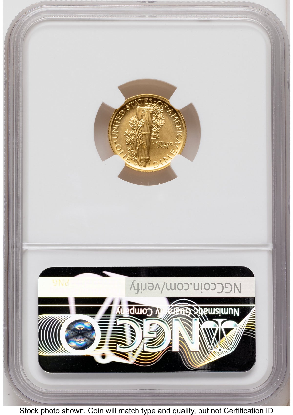 2026-W Best of the Mint 1916 Mercury Dime Gold 1/10 oz FDI Ron Harrigal America 250 NGC MS70