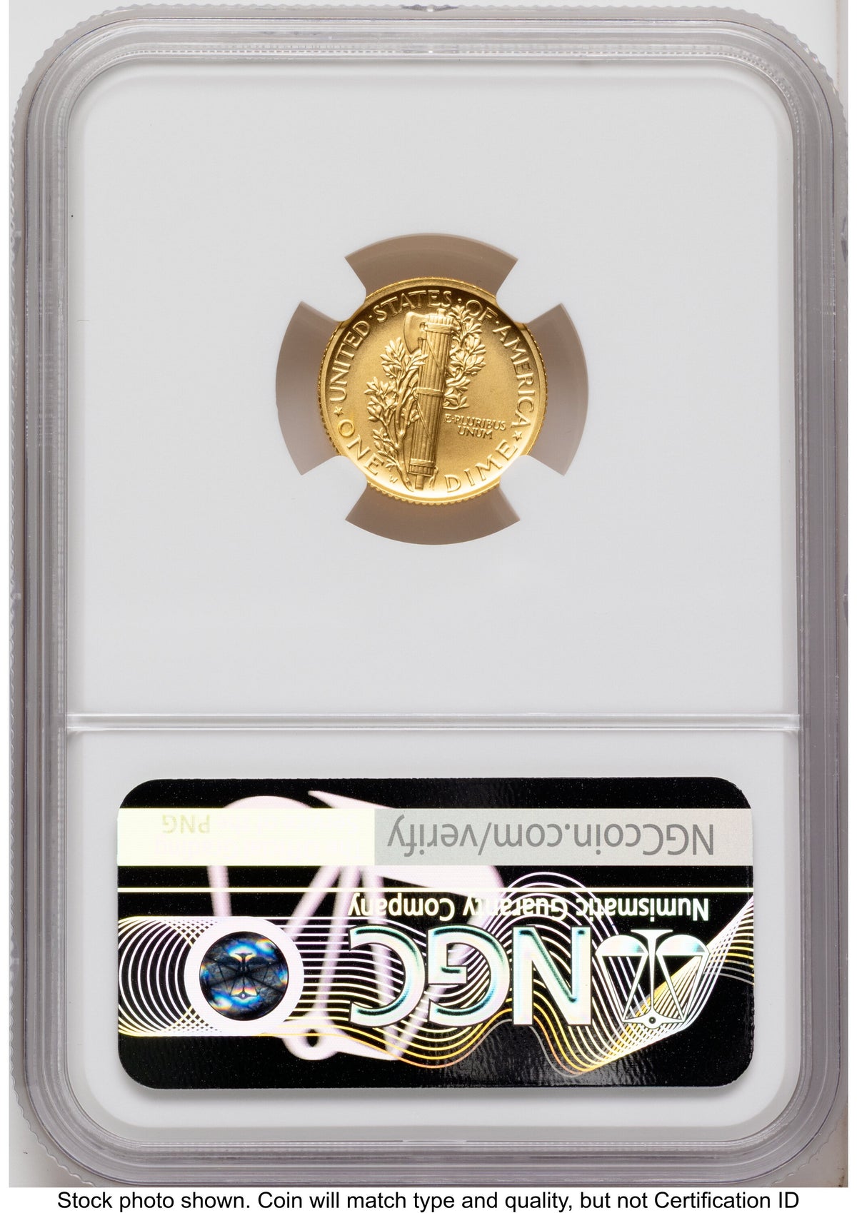 2026-W Best of the Mint 1916 Mercury Dime Gold 1/10 oz FDI America 250 Congress Building Label NGC MS70
