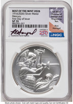 2026 Best of the Mint 1916 Mercury Silver Medal 1 oz FDI Ron Harrigal America 250 NGC MS70