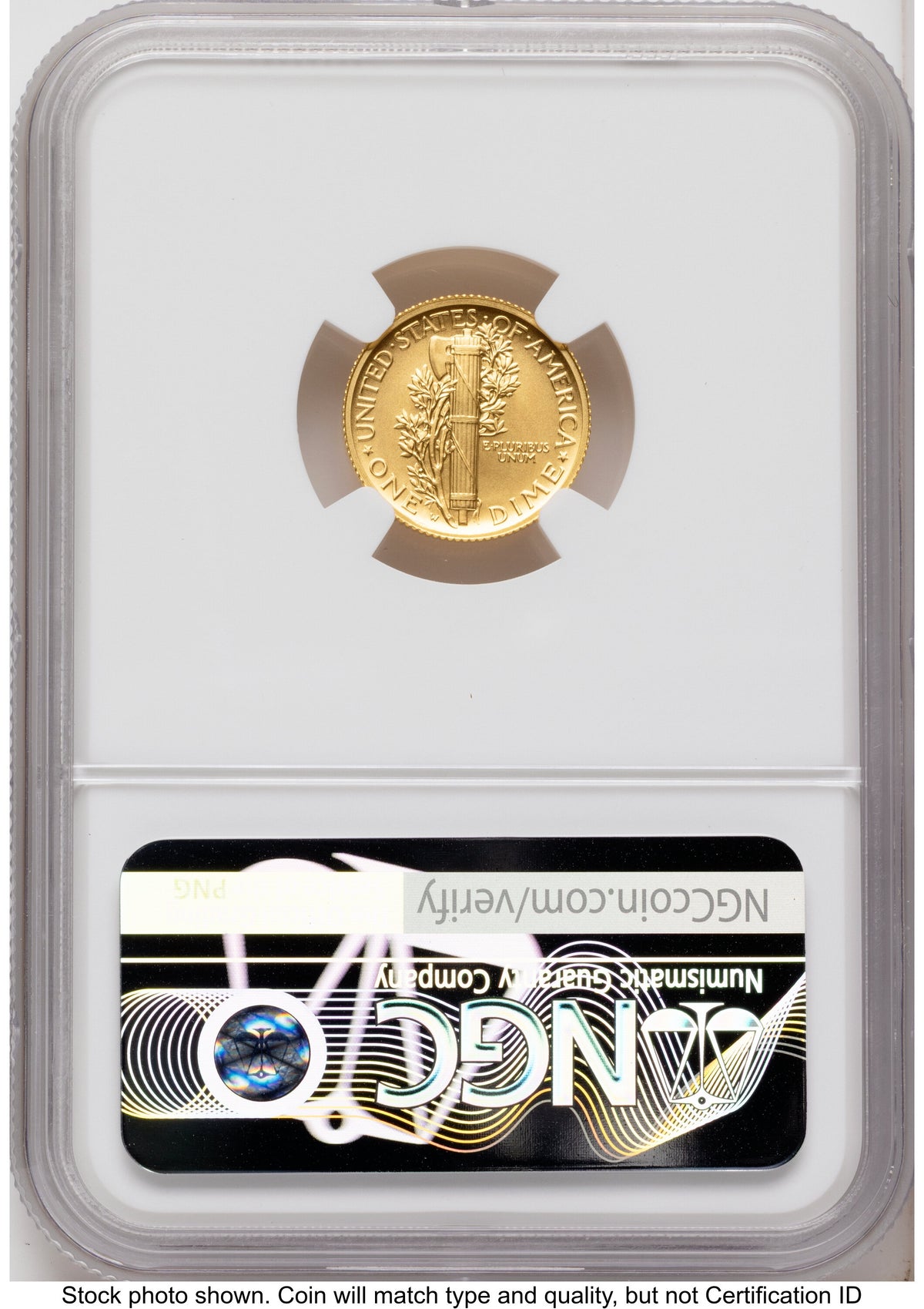 2026-W Best of the Mint 1916 Mercury Dime Gold 1/10 oz FDI America 250 John Hancock Label NGC MS70