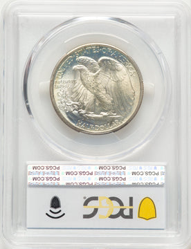 1939 50C CAC Walking Liberty Half Dollar PCGS MS67+