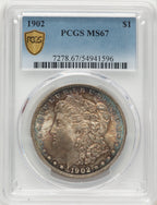 1902 Morgan Dollar PCGS MS67