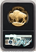 2023-W Proof Gold Buffalo 1 oz FDI Anna Cabral Prestige Treasurer Series NGC PF70