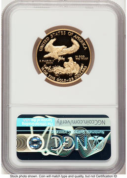 2020-W Proof Gold Eagle 1/2 oz Reagan Bust Art NGC PF70