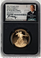 2021-W Type 1 Proof Gold Eagle 1/2 oz AR Mint Director's Series NGC PF70 Ed Moy