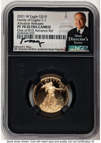 2021-W Type 1 Proof Gold Eagle 1/4 oz AR Mint Director's Series NGC PF70 Ed Moy