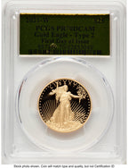 2021-W Type 2 Proof Gold Eagle 1/2 oz FDI Gold Foil PCGS PR70