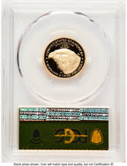 2021-W Type 2 Proof Gold Eagle 1/4 oz FDI Gold Foil PCGS PR70