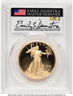 2021-W Type 2 Proof Gold Eagle 1 oz AR Emily Damstra PCGS PR70
