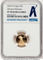 2022-W Proof Gold Eagle 1/10 oz AR Standard NGC PF70