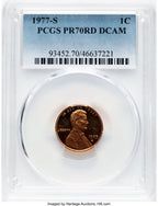 1977-S 1C Proof Lincoln Cent PCGS PR70