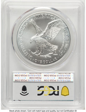2024-(P) Silver Eagle (Privy Mark) First 50000 Privy Silver Eagle Label PCGS MS70