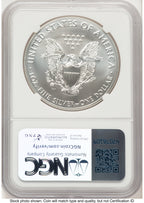 2019-W Burnished Silver Eagle 1 oz John /Michael Gaudioso US Mint Engraver Series NGC MS70 Mercanti