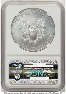 2012-W Burnished Silver Eagle 1 oz FR Eagle Label NGC MS70